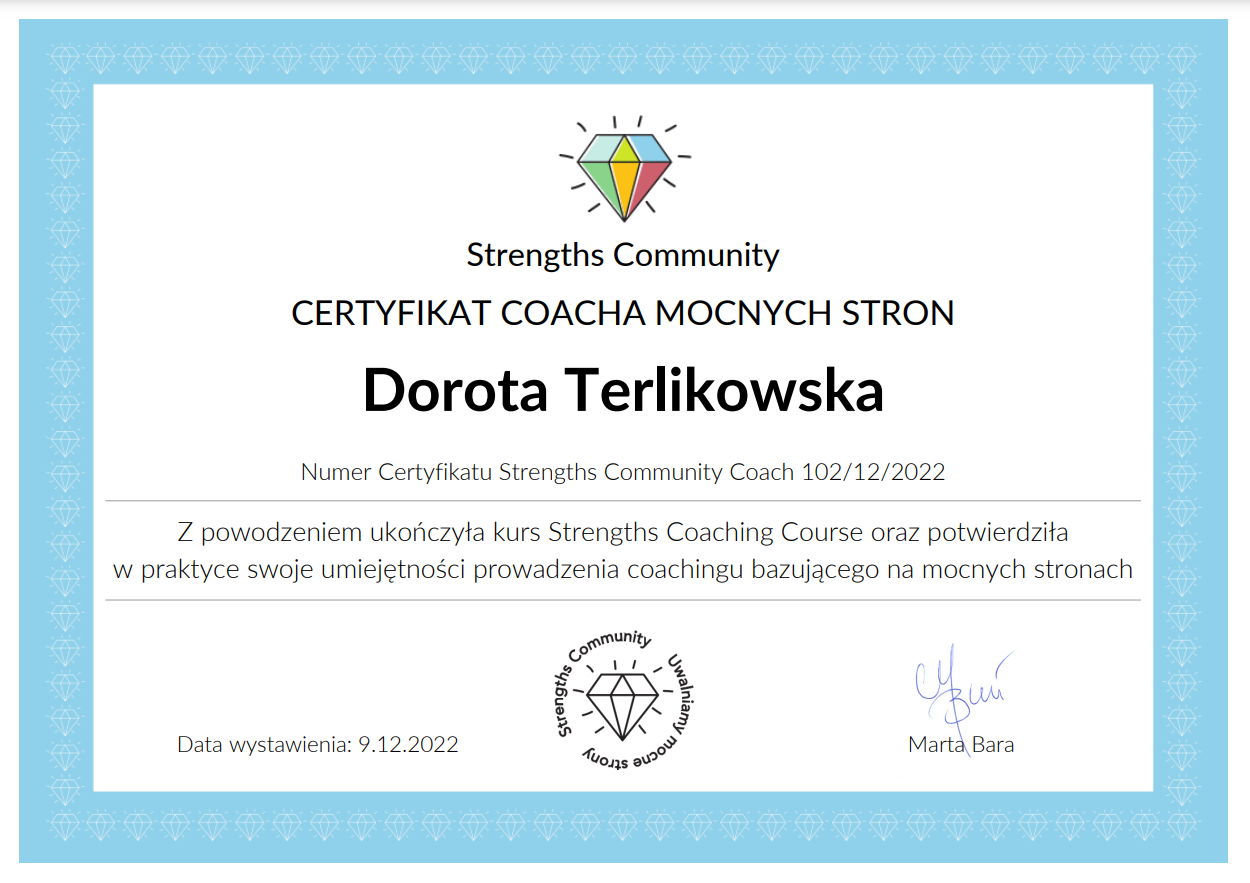 coaching kariery dorota terlikowska