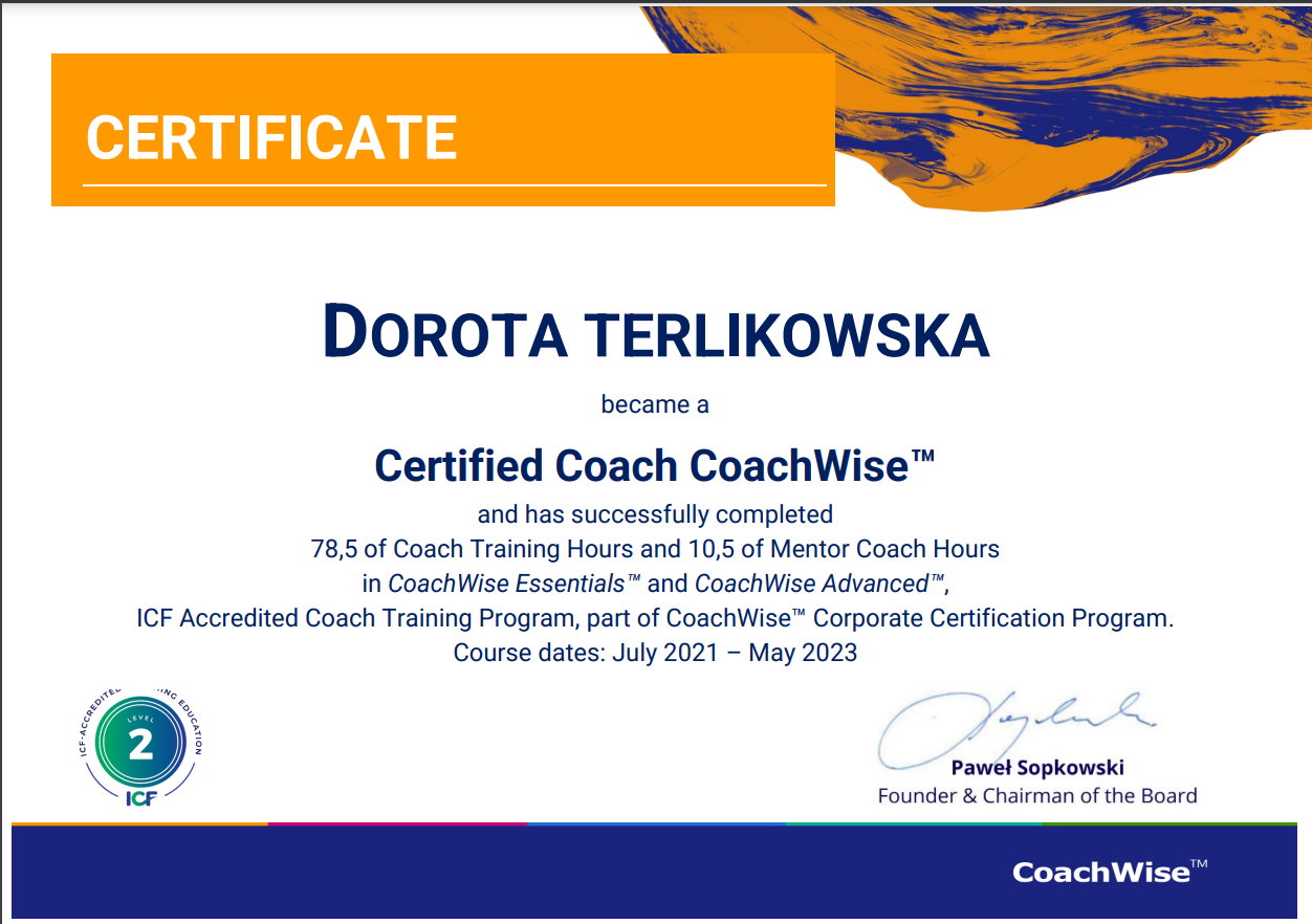 coaching kariery dorota terlikowska